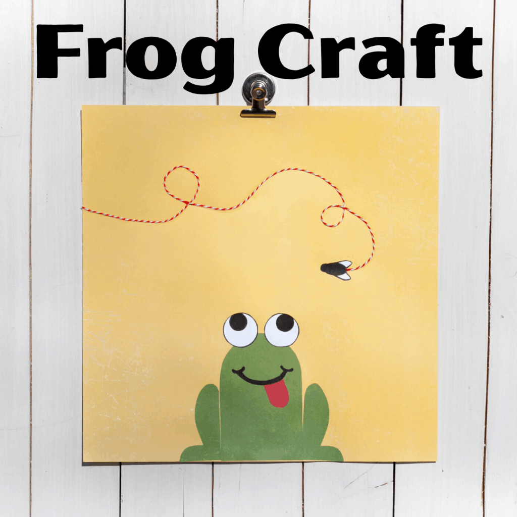 What an adorable frog paper craft for kids! The printable frog craft template makes it easy for kids of all ages to make this one.