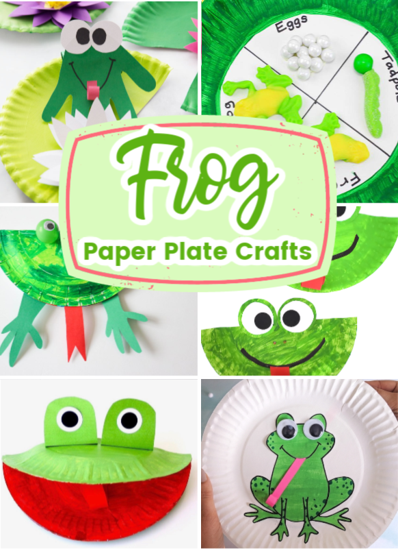This spring and summer, make one or more of these paper plate frog crafts for preschool kids. They'll love them all!