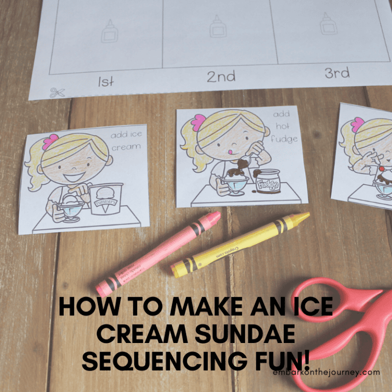 Free Printable Ice Cream Sequencing Activities for Preschool