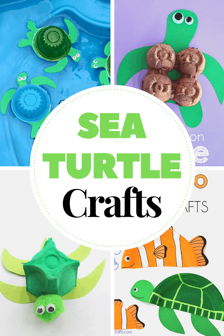 sea-turtle-crafts-1 Paper-Weaving Sea Turtle Craft