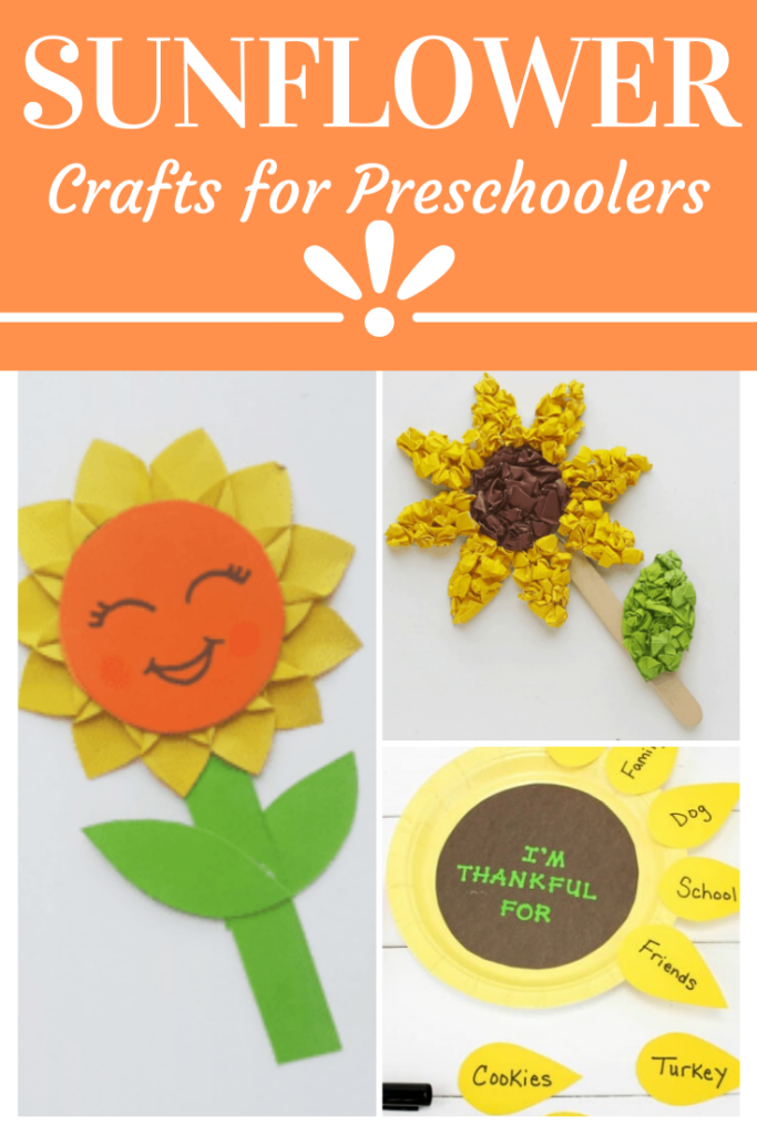 Add one or more of these preschool sunflower crafts to your summer crafting sessions. Kids will have a hard time picking a favorite. 