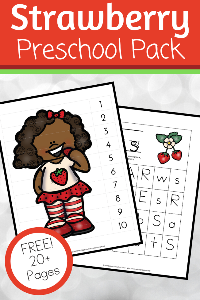 strawberry-pack-1-683x1024 S is for Strawberry Preschool Printables