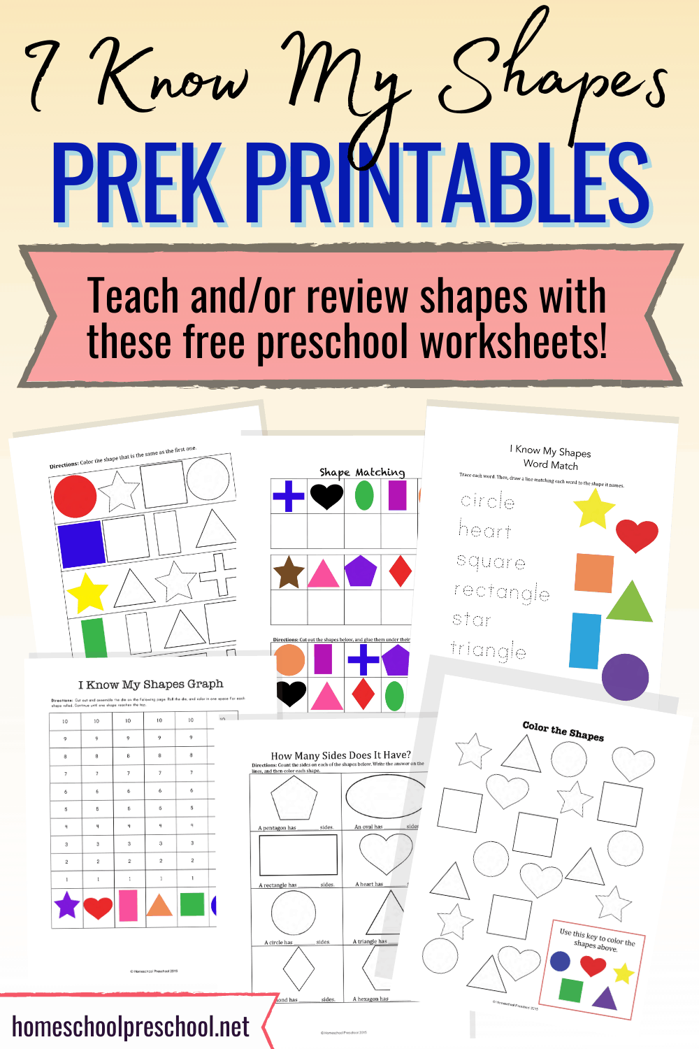 I Know My Shapes Printable
