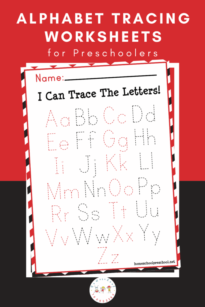 Free Printable Alphabet Tracing Worksheets for Preschool