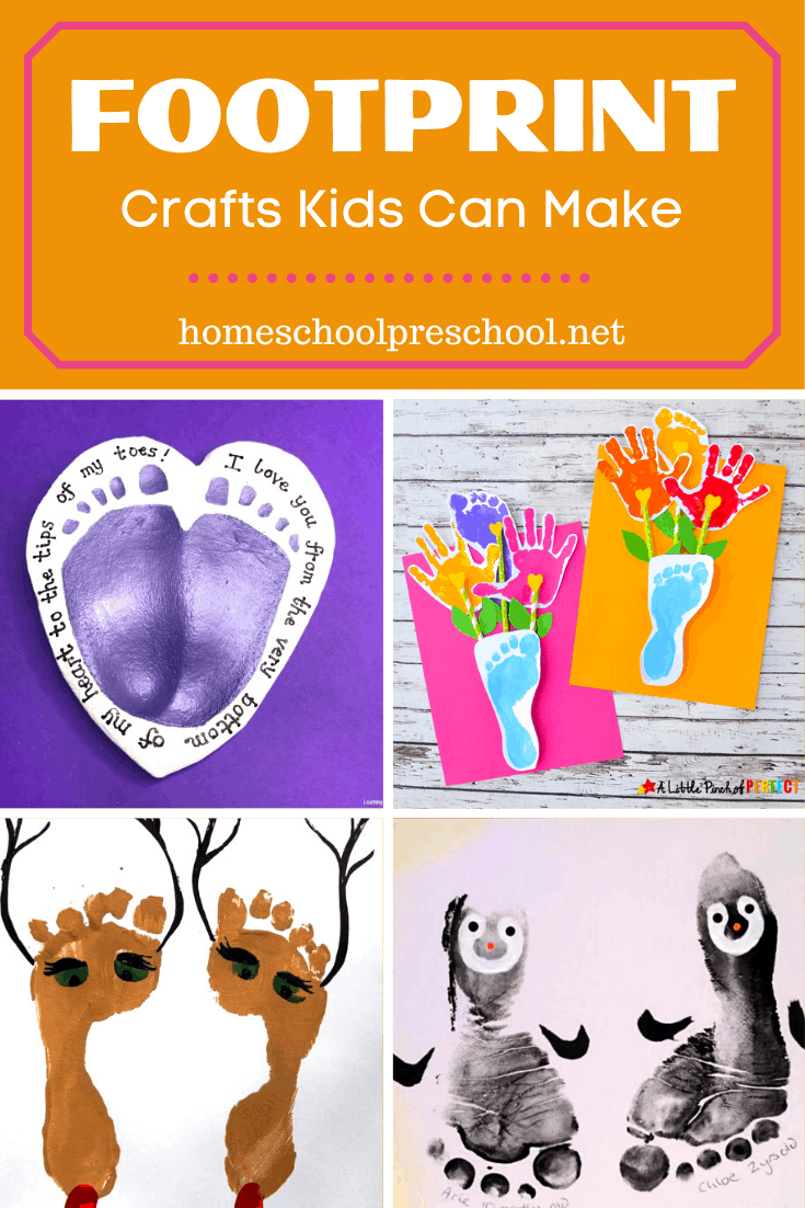 Footprint Crafts for Preschoolers