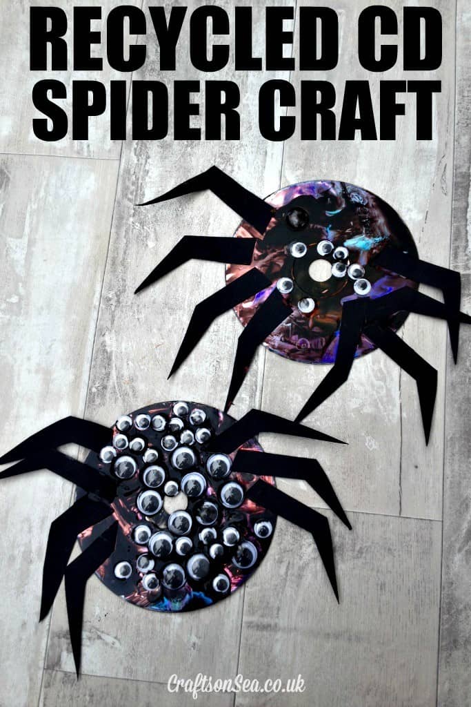Recycled-cd-spider-craft-for-kids-683x1024-1 Halloween Crafts for Kids