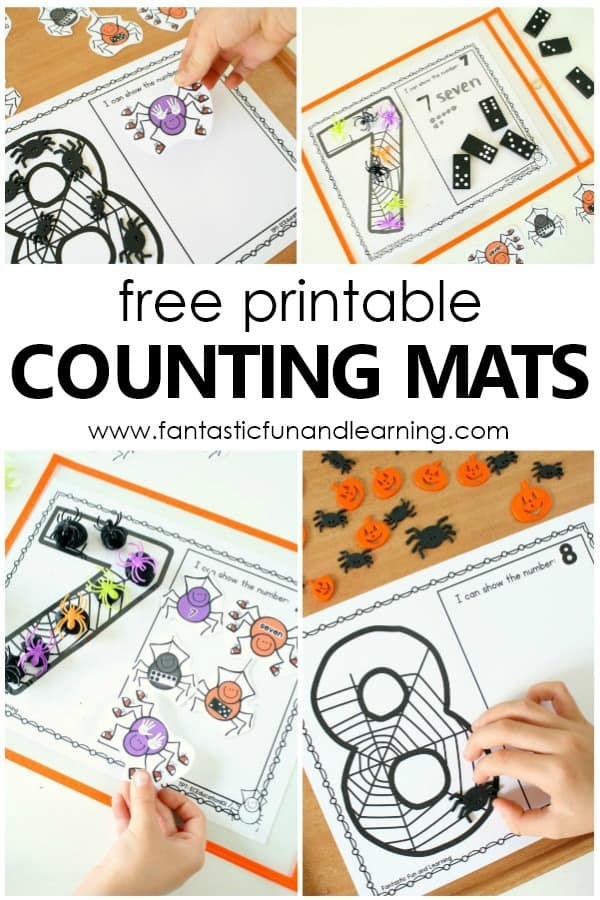 Spider-Counting-Numbers-Printable-Mats-Halloween-Math-preschool-kindergarten-freeprintable-counting Halloween Math