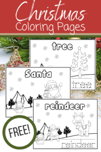 Christmas Preschool Coloring Pages