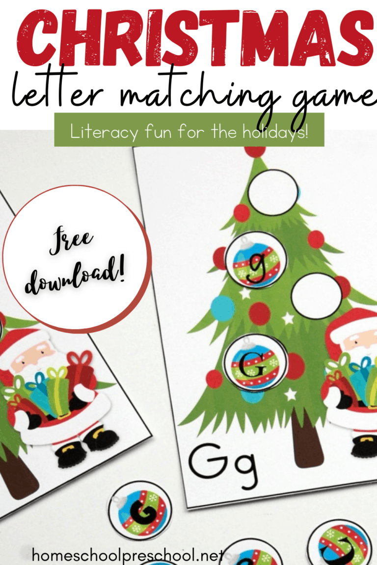Christmas Letter Matching Alphabet Game