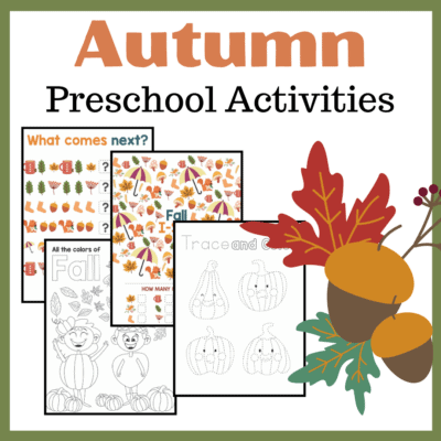 Printable Autumn Activities for Preschool and Kindergarten