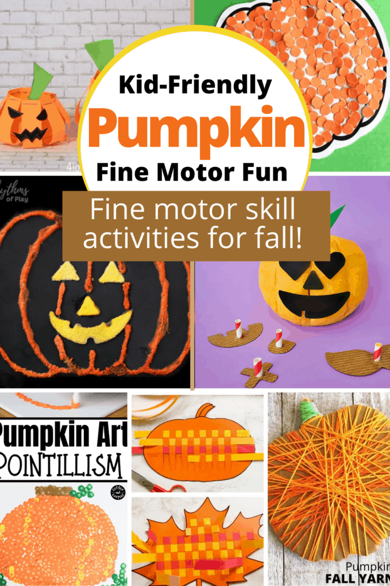 Pumpkin Fine Motor Activities