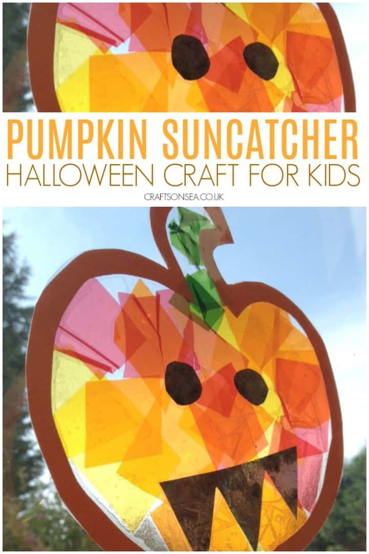 pumpkin-suncatcher-halloween-craft-for-kids Halloween Crafts for Kids