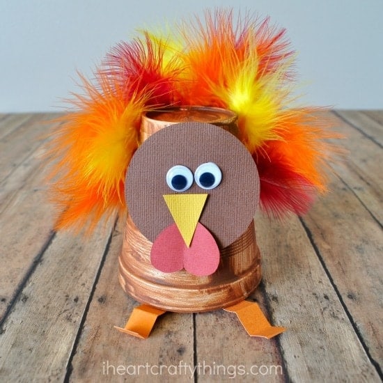 styrofoam-turkey-craft-2 Thanksgiving Crafts for Kids
