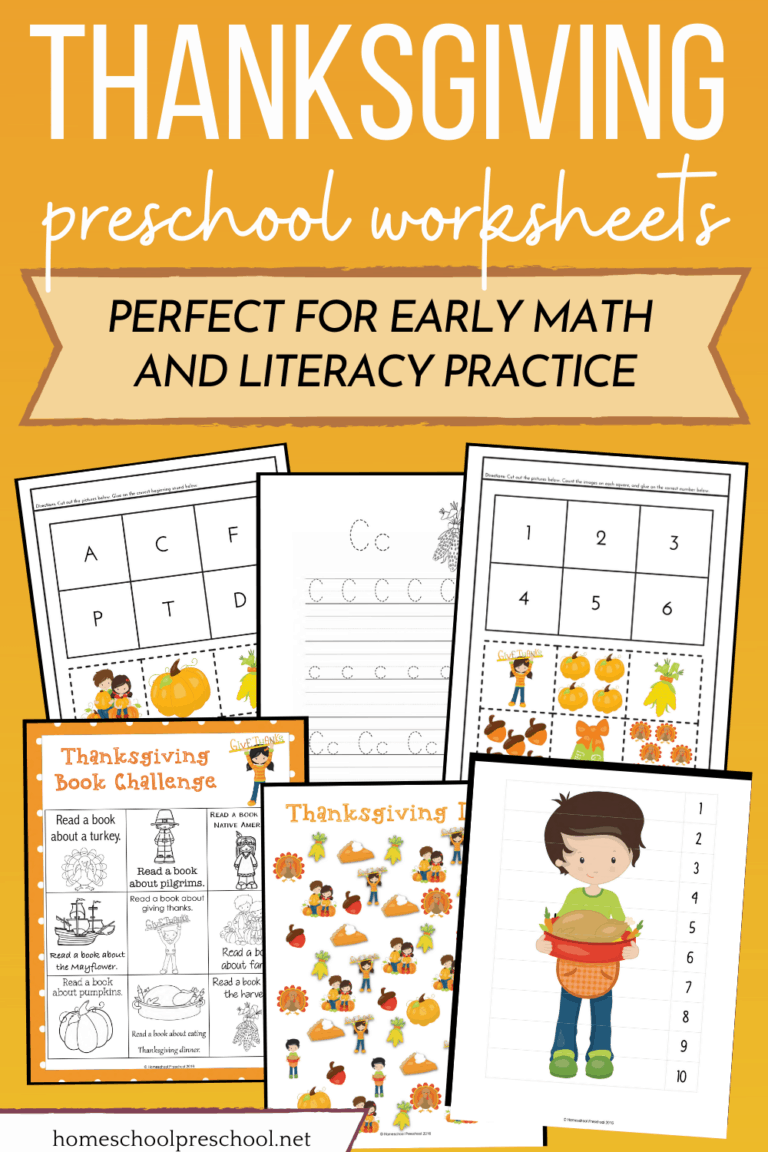 Thanksgiving Preschool Printable