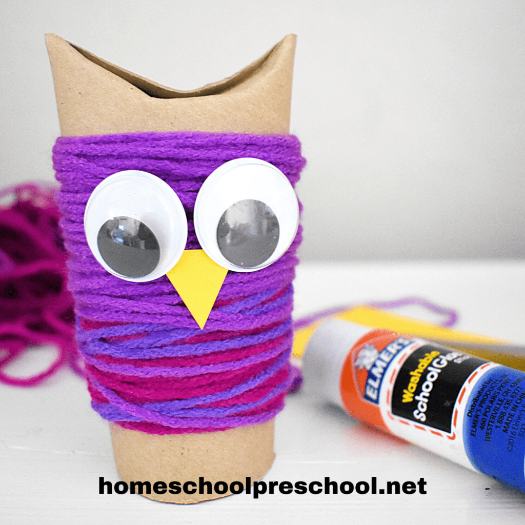 yarn-wrapped-owl-1024x1024 Toilet Paper Roll Owl Craft