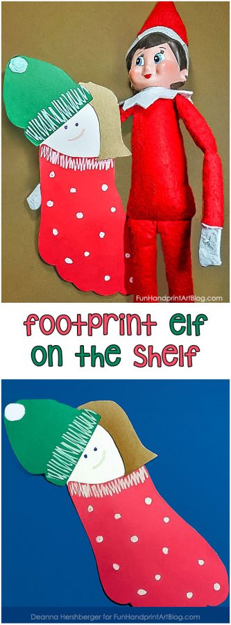 Christmas-Elf-on-the-Shelf-Footprint-Craft-333x900-1 Elf Paper Crafts