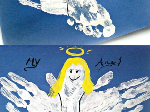 Image for Handprint and Footprint Angel Craft