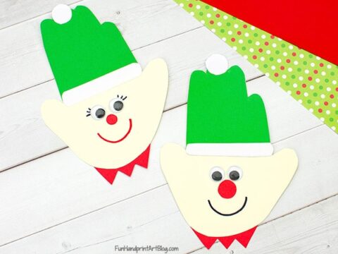 Image for Cute Paper Elf Craft for Christmas