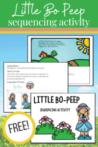 Little Bo Peep Sequencing Pictures