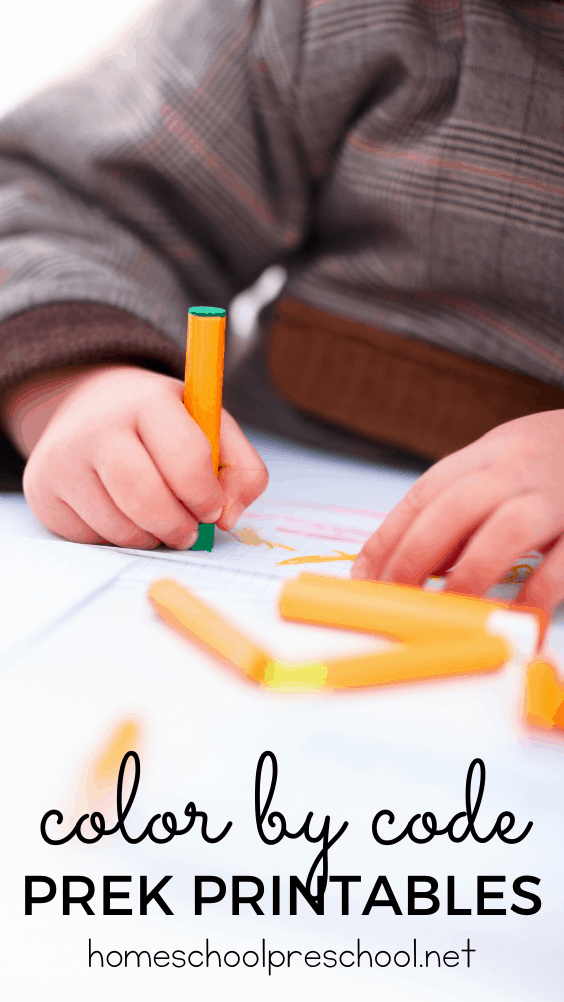 Printable Color By Code Worksheets For Preschoolers