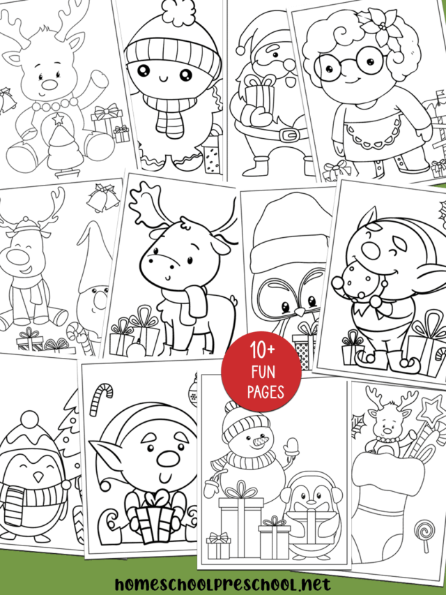 Preschool Christmas Coloring Pages Story
