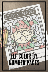 Elf Color By Numbers