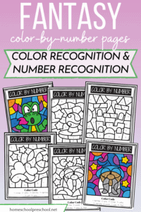 Fantasy Color By Number Printables