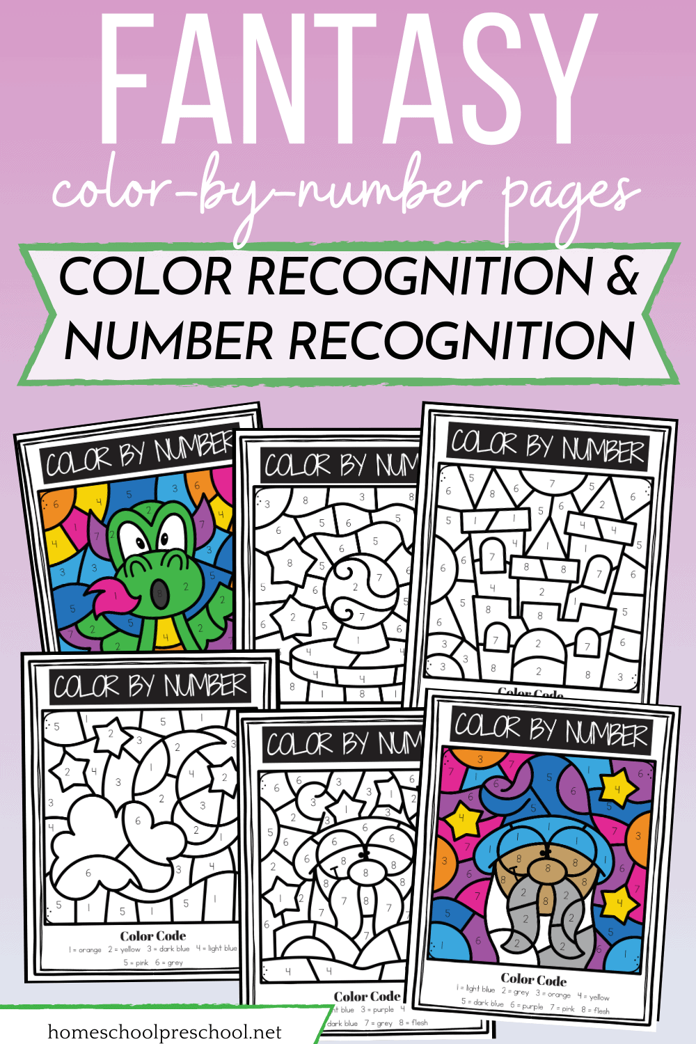 fantasy-color-by-number-1 Fantasy Color By Number Printables