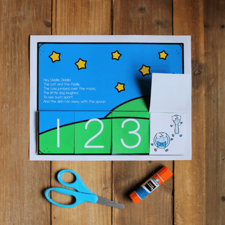 Hey Diddle Diddle Printable Sequencing Pictures