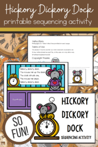Hickory Dickory Dock Sequencing