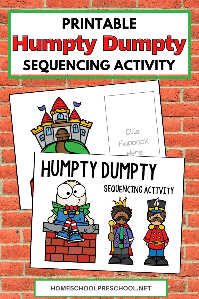 Printable Humpty Dumpty Sequencing Activity for Kids