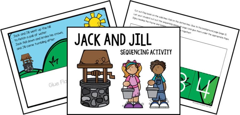 Printable Jack and Jill Sequencing Activity