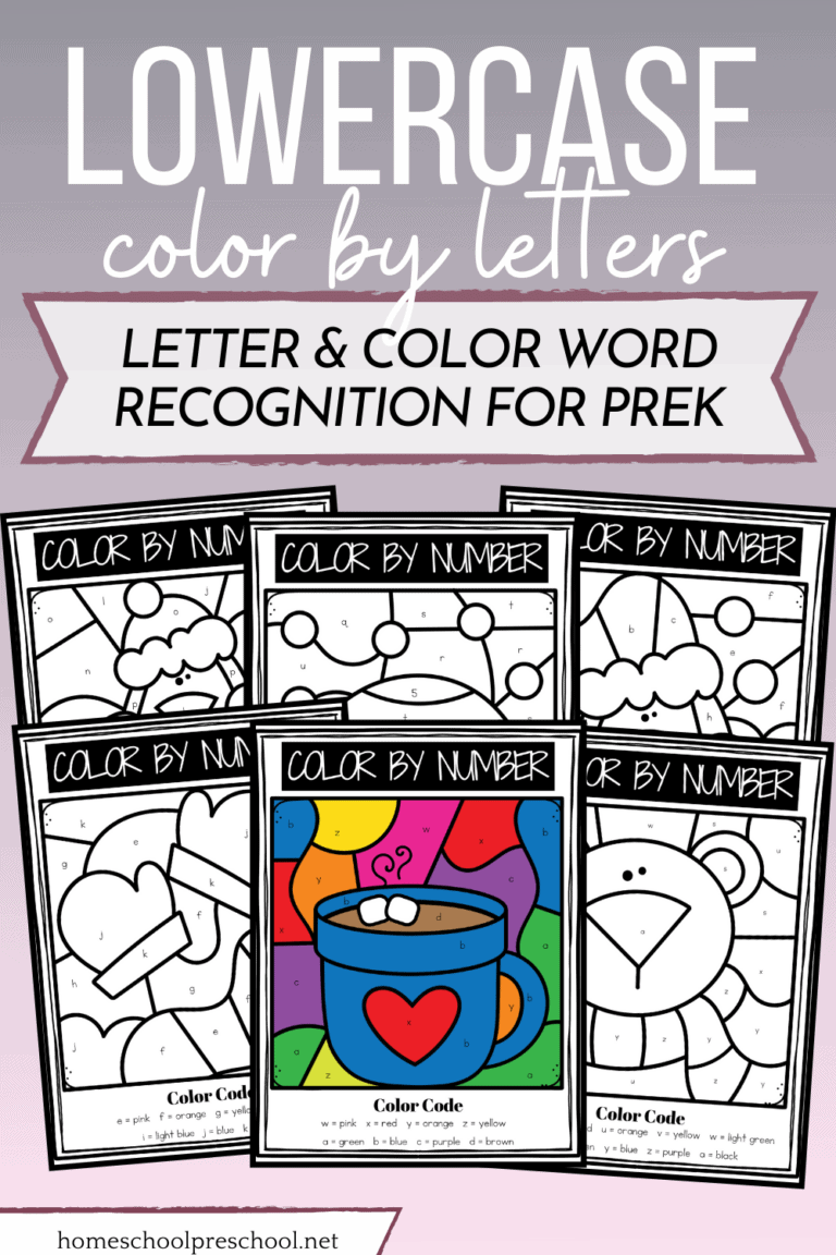 Winter Color By Letter Printable