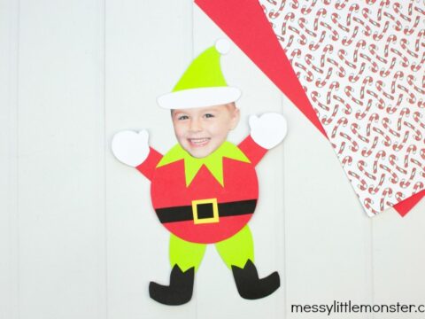 Image for Mix and Match Paper Elf Craft (with printable template)