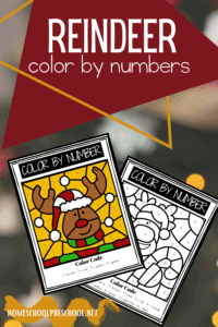 Reindeer Color By Numbers