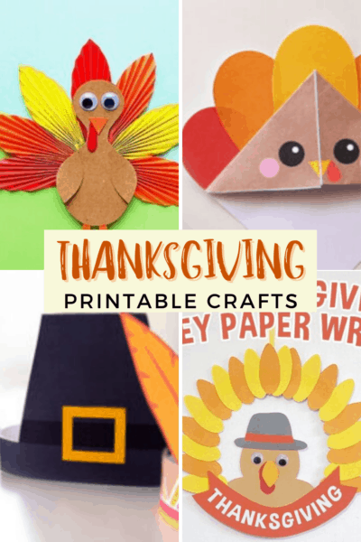 Printable Thanksgiving Crafts for Preschoolers