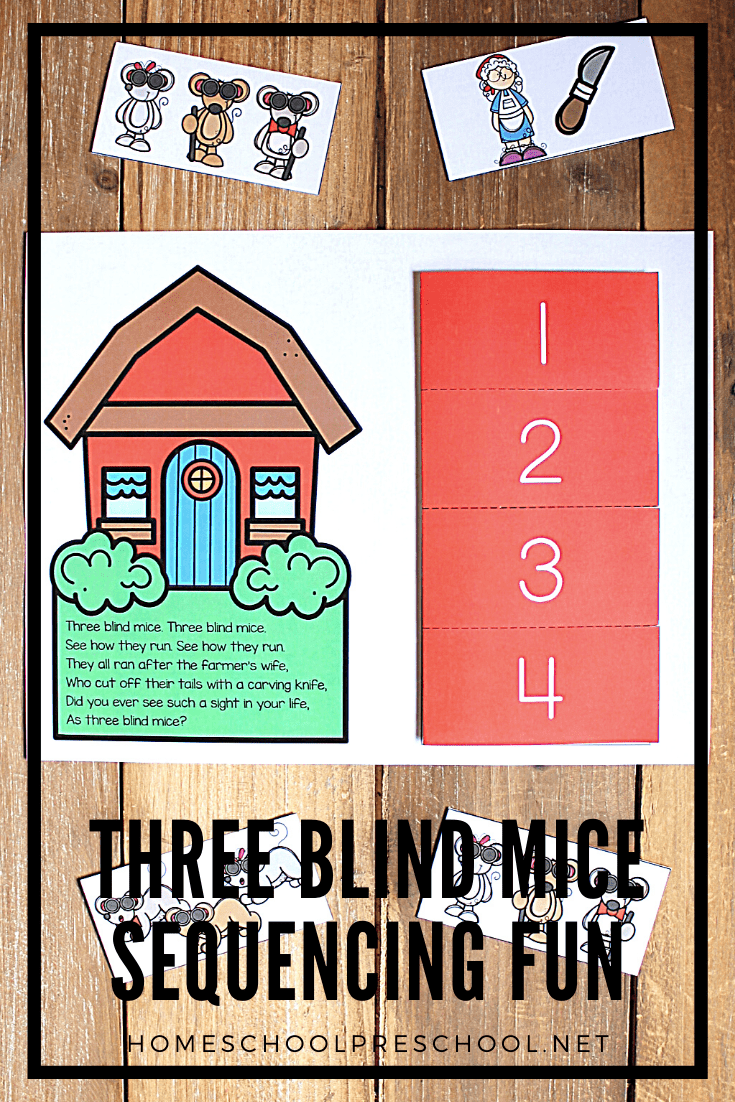 Three Blind Mice Sequencing Pictures