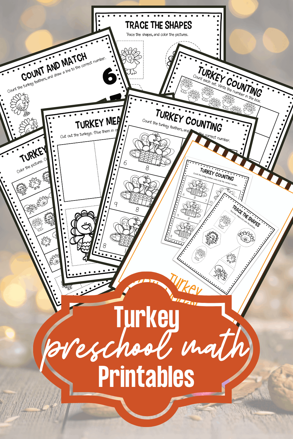 Turkey Math Worksheets