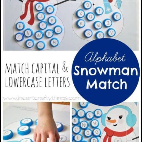 AlphabetSnowmanMatch-480x480 Snowman Printables for Preschoolers