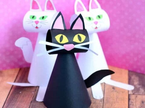 Image for Paper Cone Cat Craft for Preschoolers