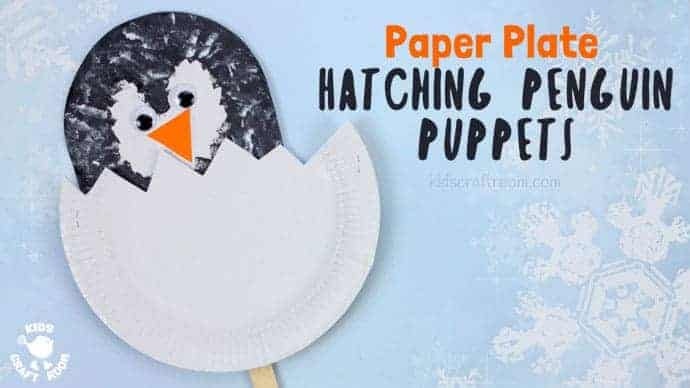 Paper-Plate-Hatching-Penguin-Craft-1920x1080-1 Penguin Crafts for Preschoolers
