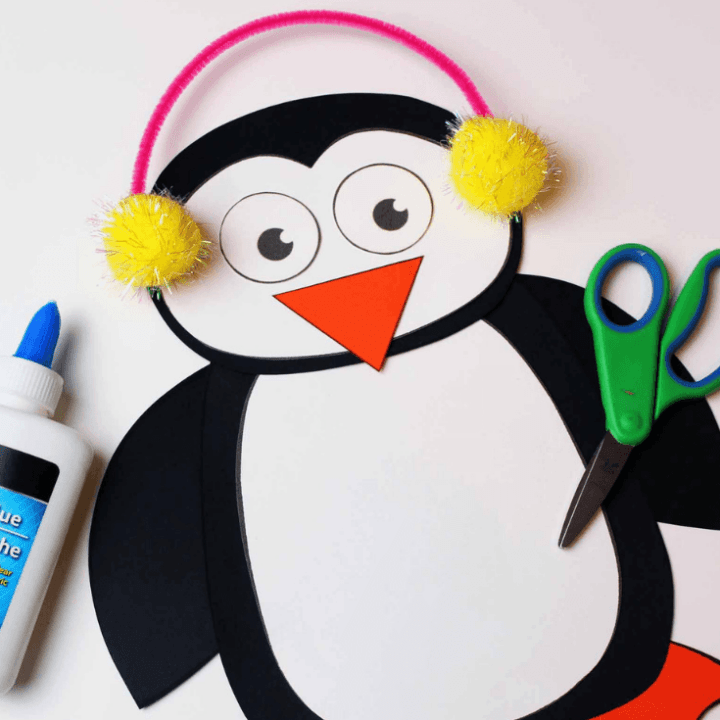 Penguin-Puffy-Paint-Craft-1-Horizontal-Photos-720x720 Winter Animals Crafts
