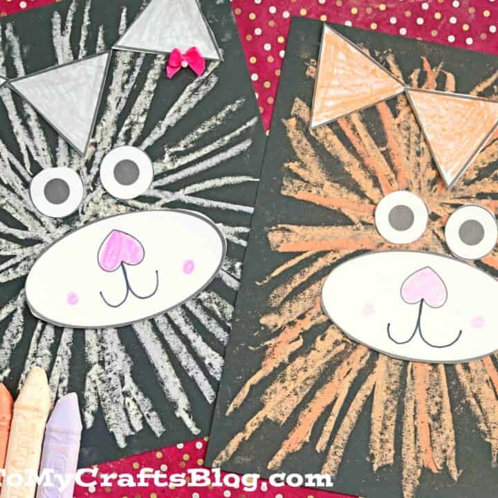chalk-art-cat-craft-for-kids-5-scaled-720x720 Cat Crafts for Preschoolers