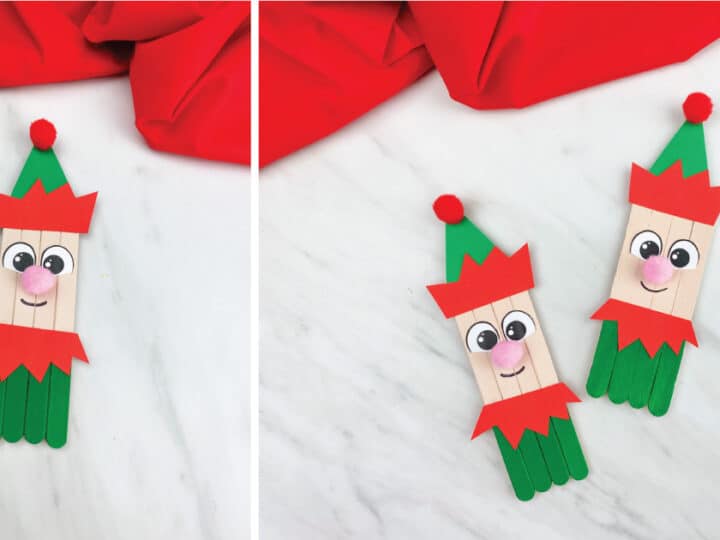 Image for Festive Elf Popsicle Stick Craft [With Template]