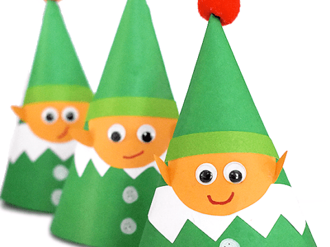 Image for Paper Cone Elf Craft