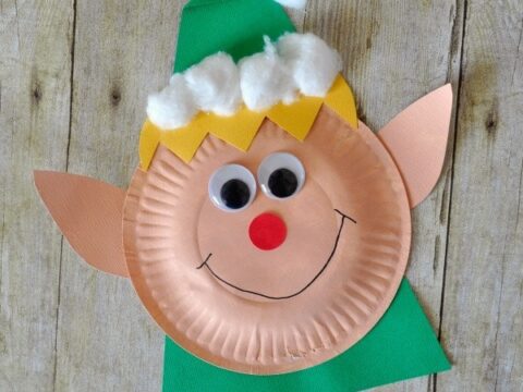 Image for Paper Plate Christmas Elf Craft