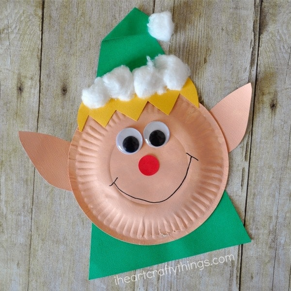 paper-plate-christmas-elf-craft-6 Elf Paper Crafts