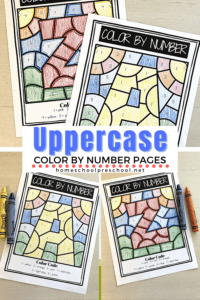Uppercase Letter Color By Numbers