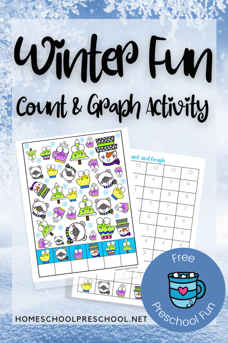 Winter Fun Count and Graph Worksheets