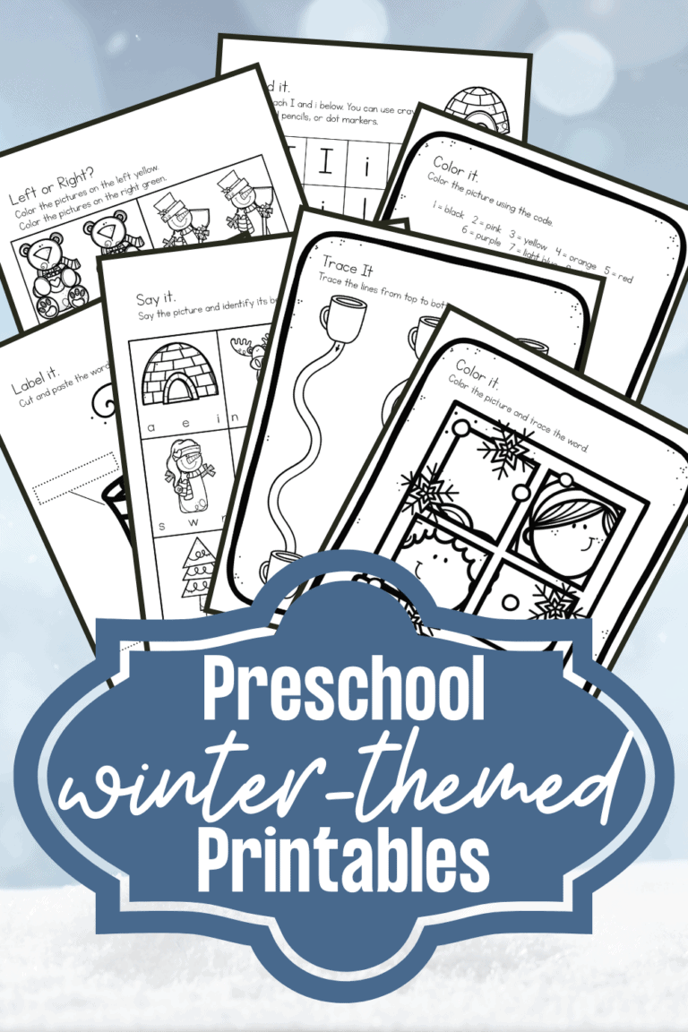 Preschool Winter Printables